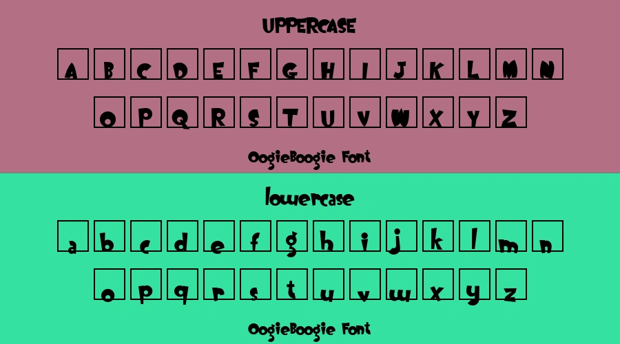 OogieBoogie Font Preview