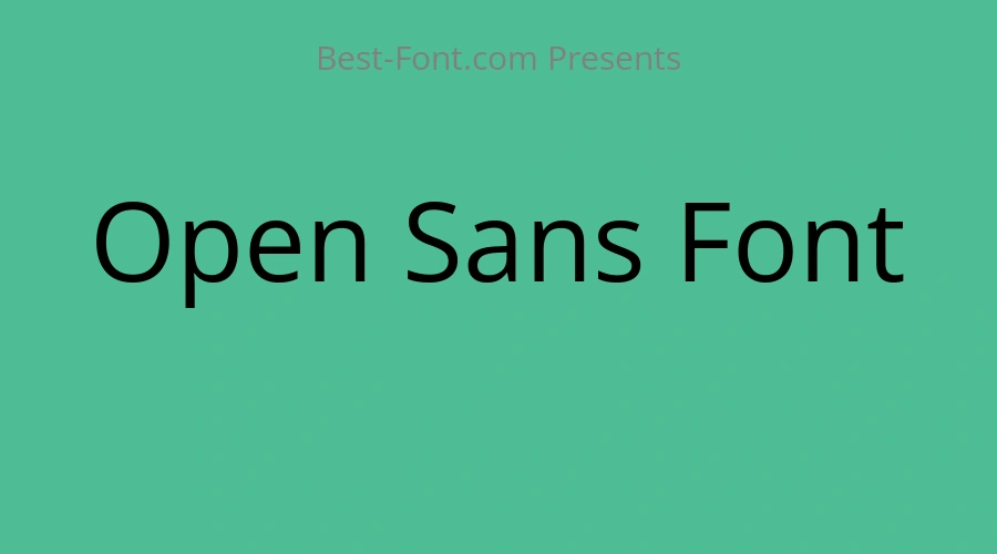 Open Sans Font
