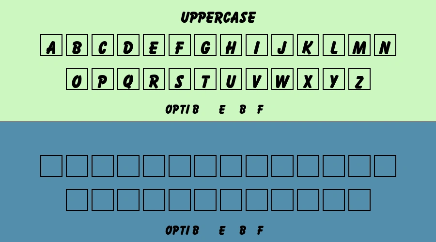 OPTI Balloon Extra Bold Font Preview