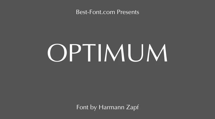 Optimum Font