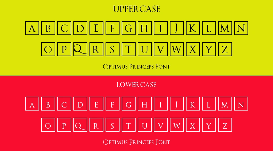 Optimus Princeps Font Preview