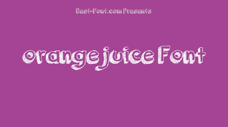 orange juice Font