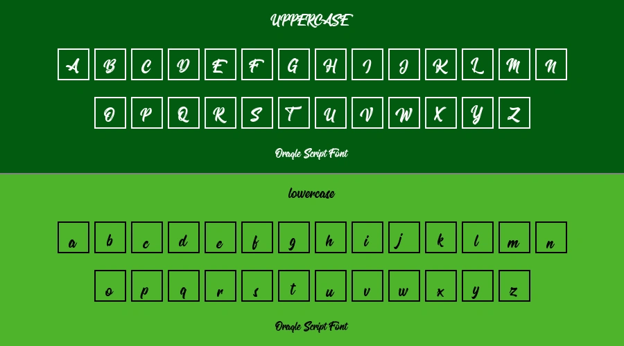 Oraqle Script Font Preview