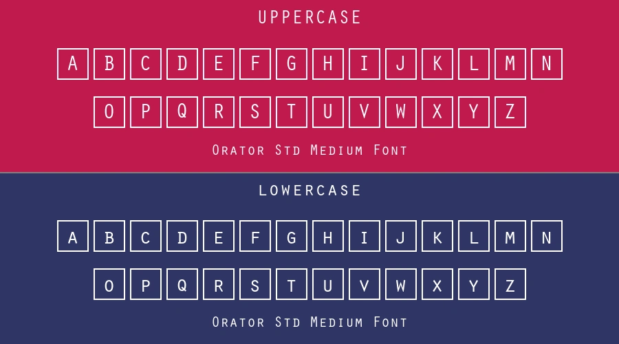Orator Std Medium Font Preview