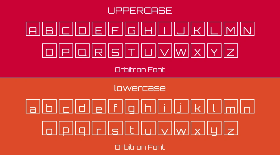 Orbitron Font Preview