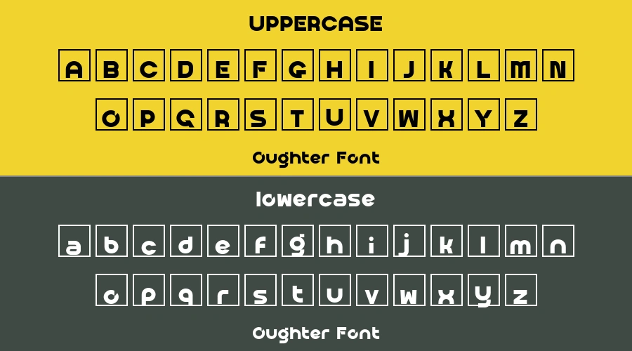 Oughter Font Preview