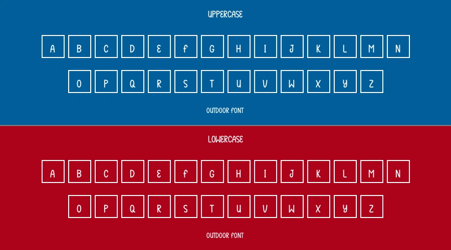 Outdoor Font Preview