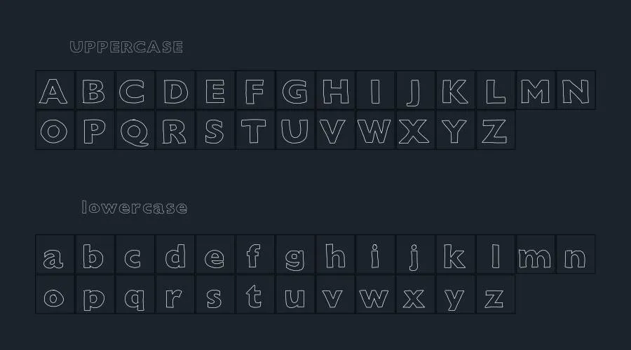 Outline Font Preview