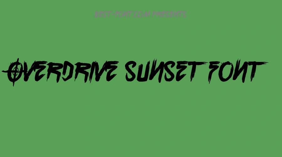 Overdrive Sunset Font