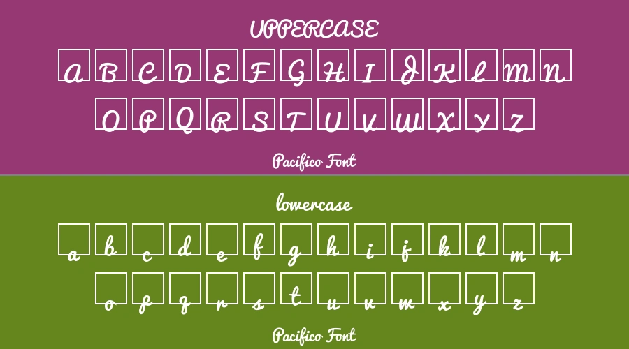 Pacifico Font Preview