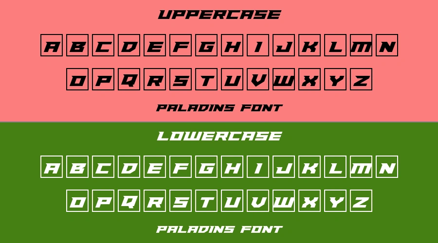 Paladins Font Preview