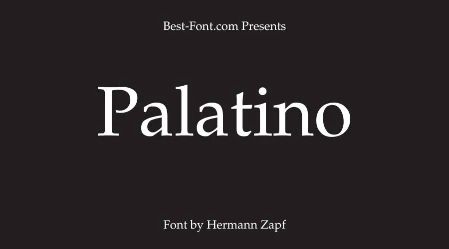 Palatino Font