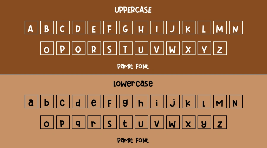 Pamit Font Preview