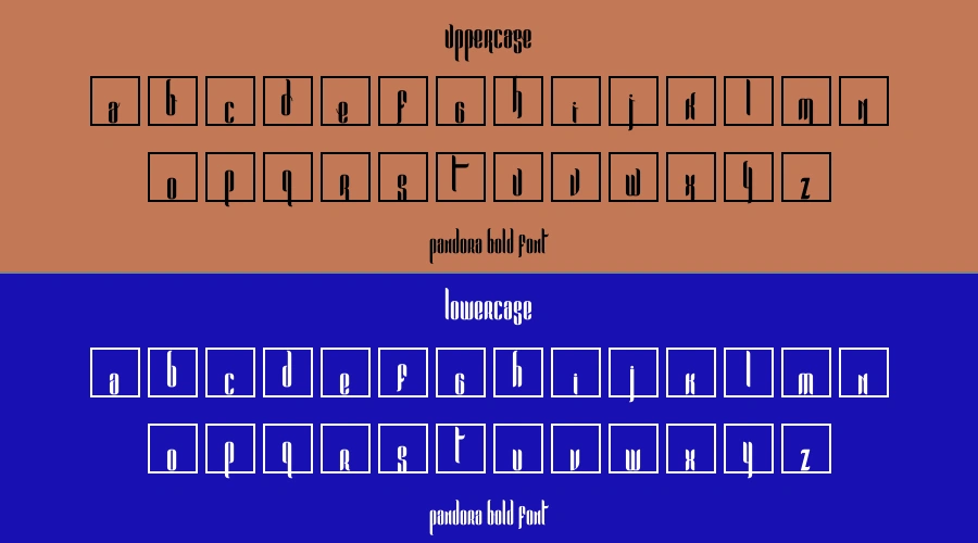 Pandora Bold Font Preview