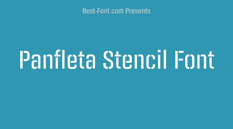 Panfleta Stencil Font