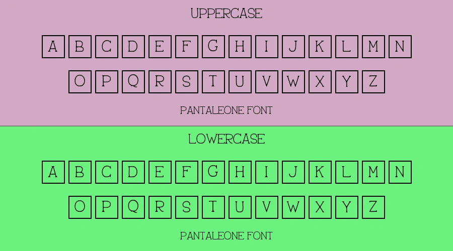 Pantaleone Font Preview