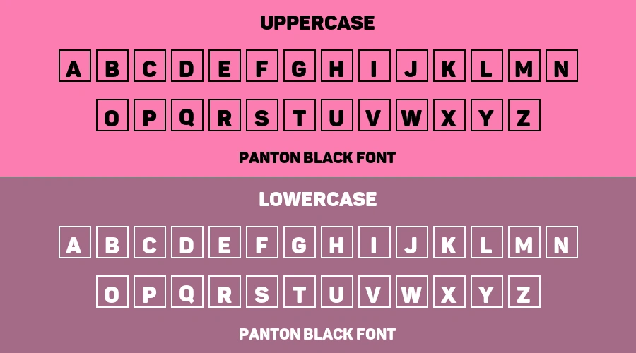 Panton Black Font Preview