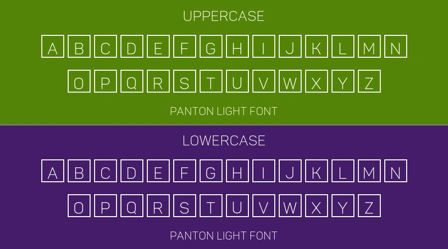 Panton Light Font Preview