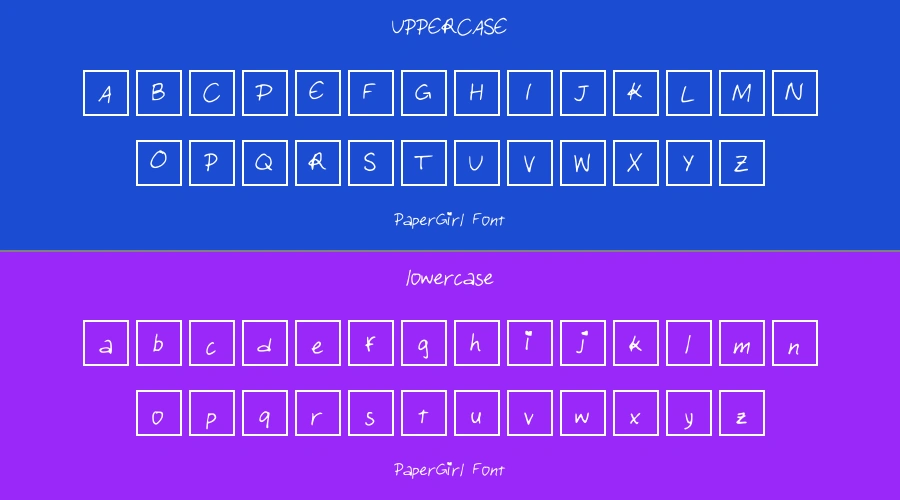PaperGirl Font Preview