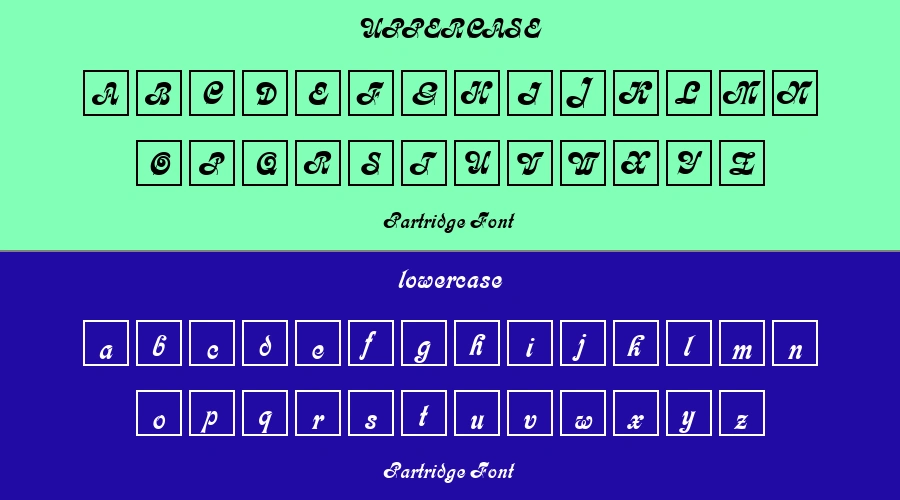 Partridge Font Preview