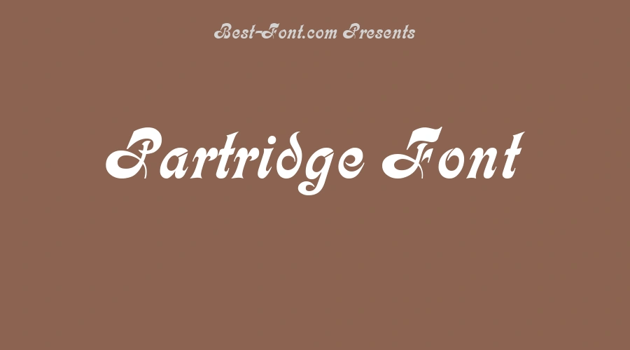 Partridge Font
