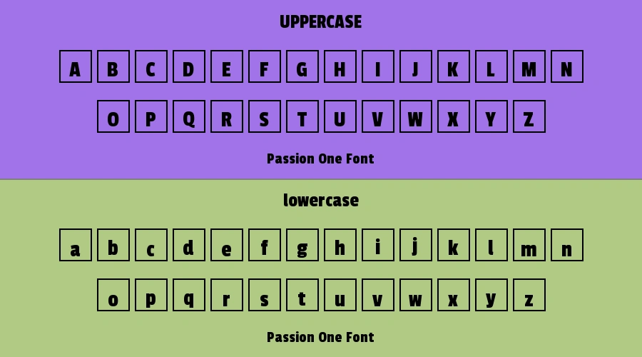 Passion One Font Preview