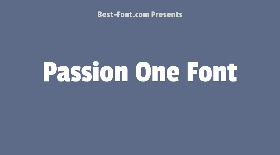 Passion One Font