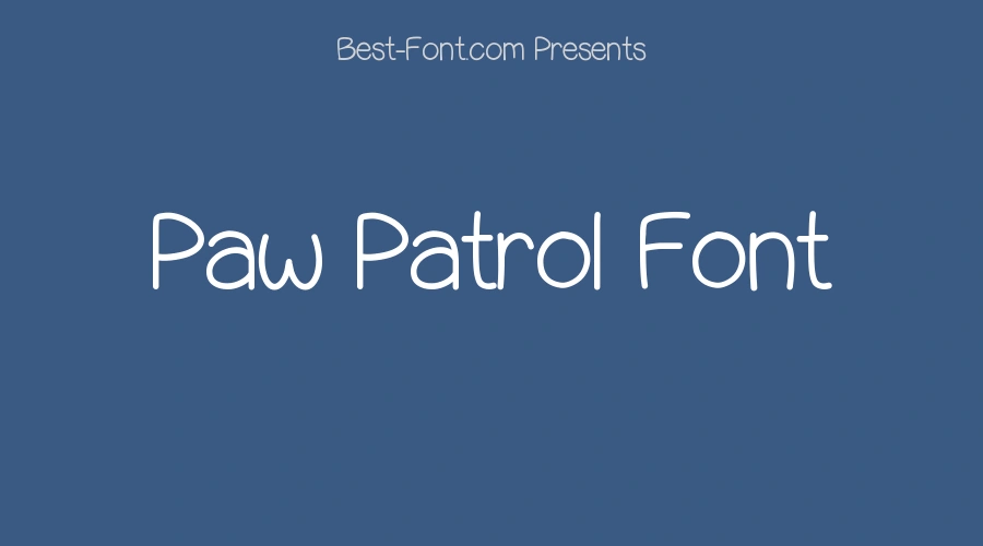 Paw Patrol Font