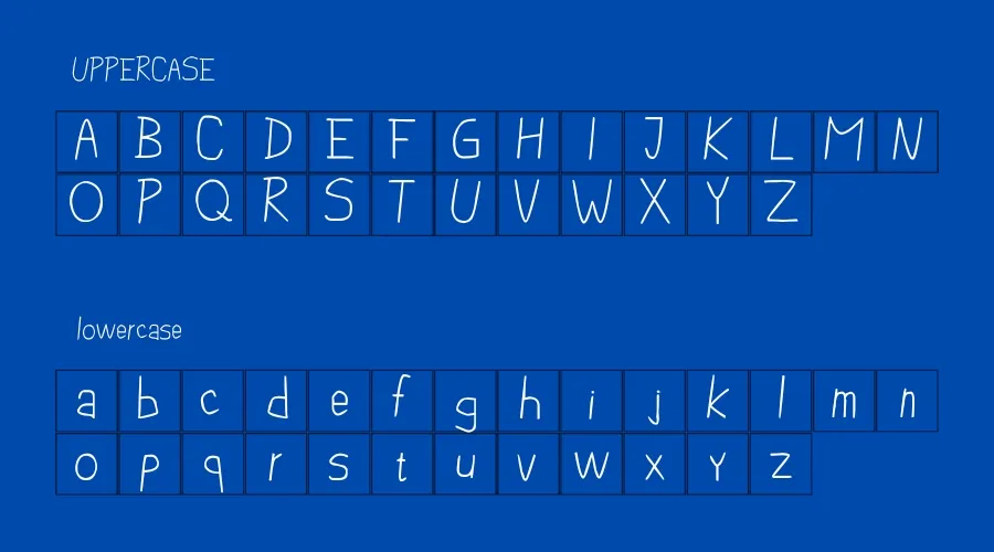 Pencil Box Font Preview