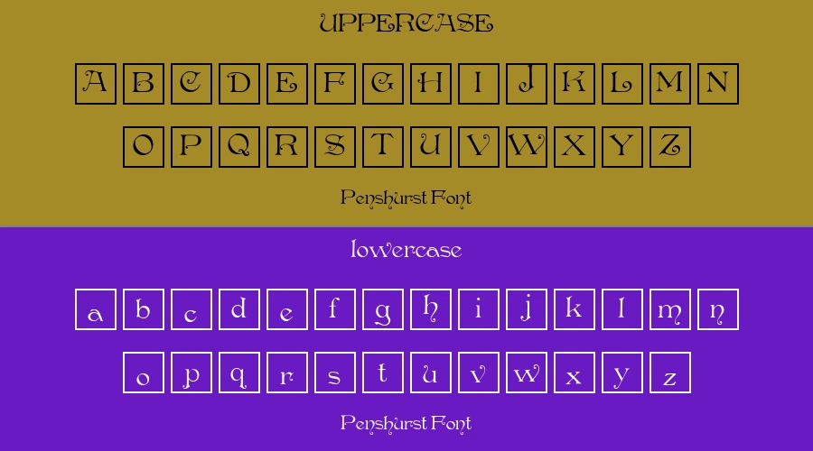 Penshurst Font Preview