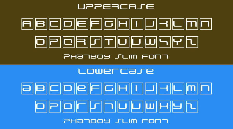 PhatBoy Slim Font Preview