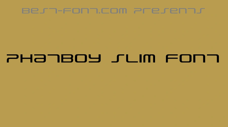 PhatBoy Slim Font