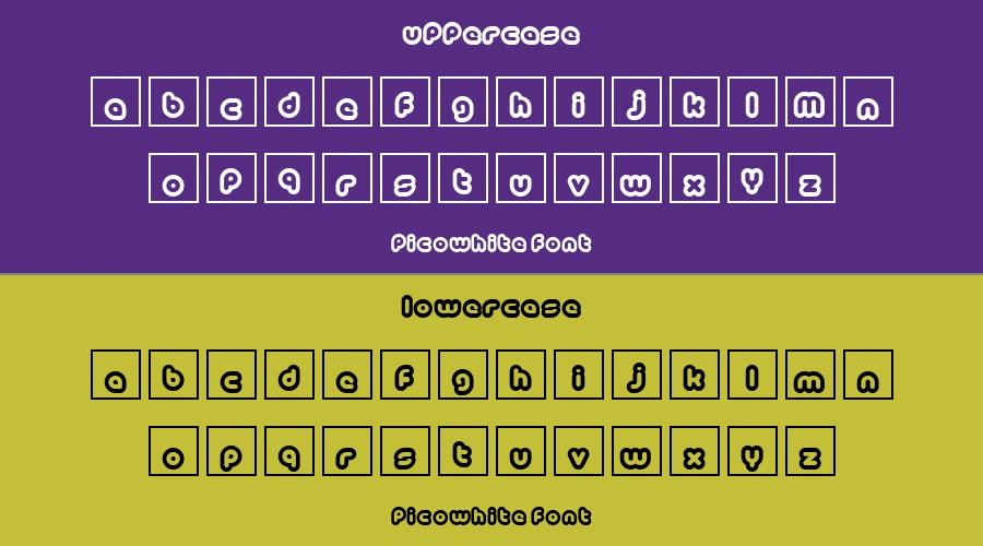 PicoWhite Font Preview