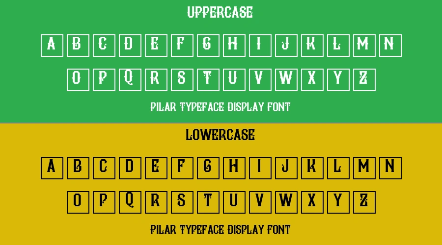 Pilar Typeface Display Font Preview