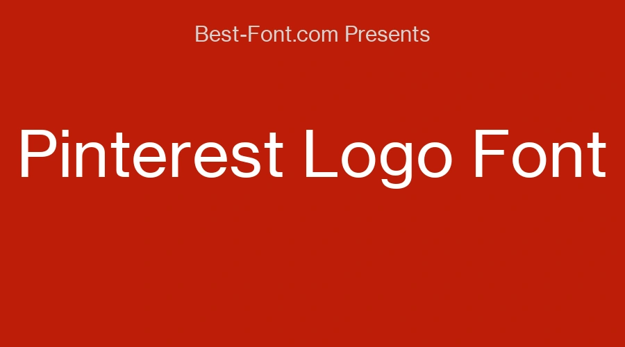 Pinterest Logo Font