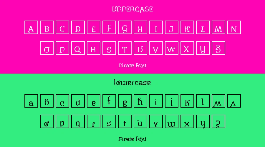 Pirate Font Preview