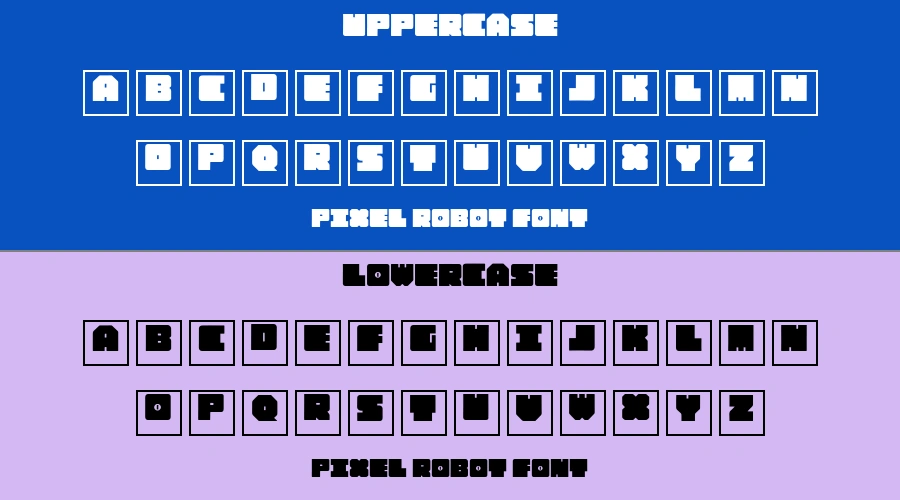 Pixel Robot Font Preview