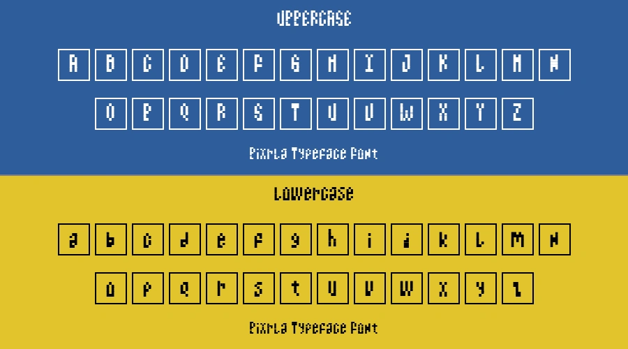 Pixrla Typeface Font Preview