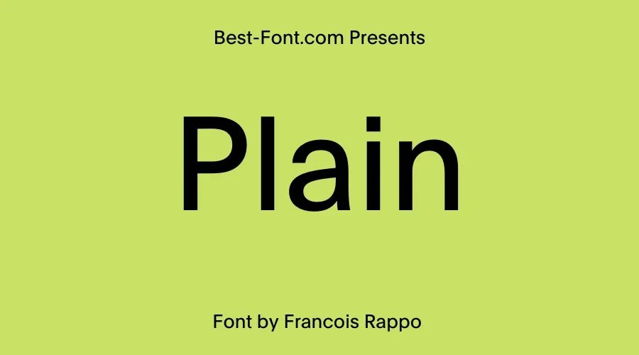 Plain Font