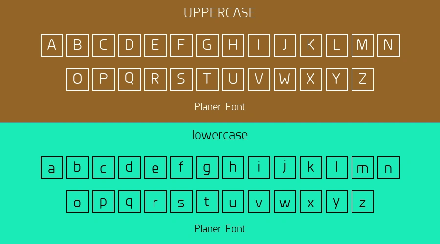 Planer Font Preview