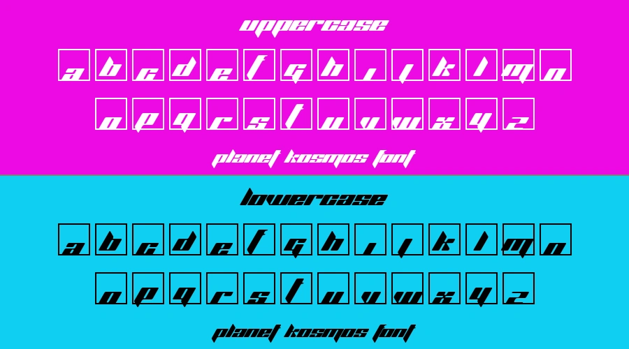 Planet Kosmos Font Preview