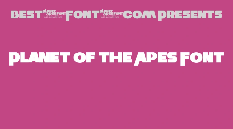 Planet of the Apes Font