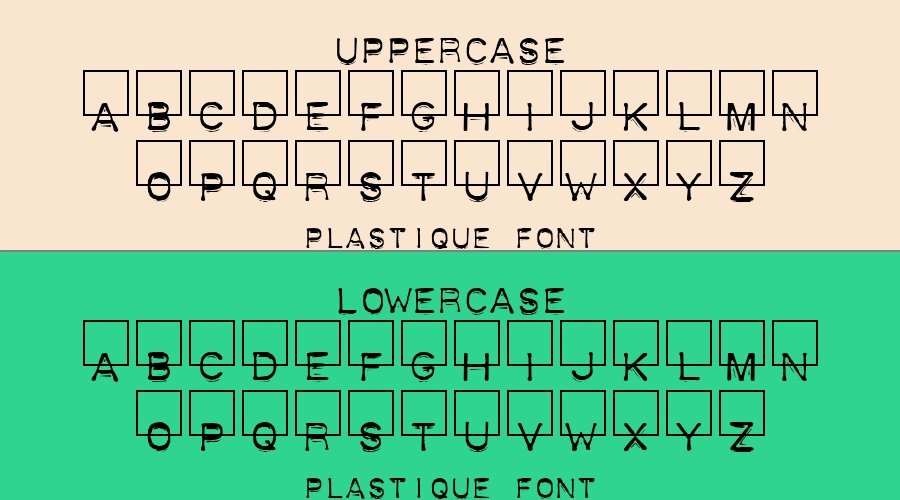 Plastique Font Preview