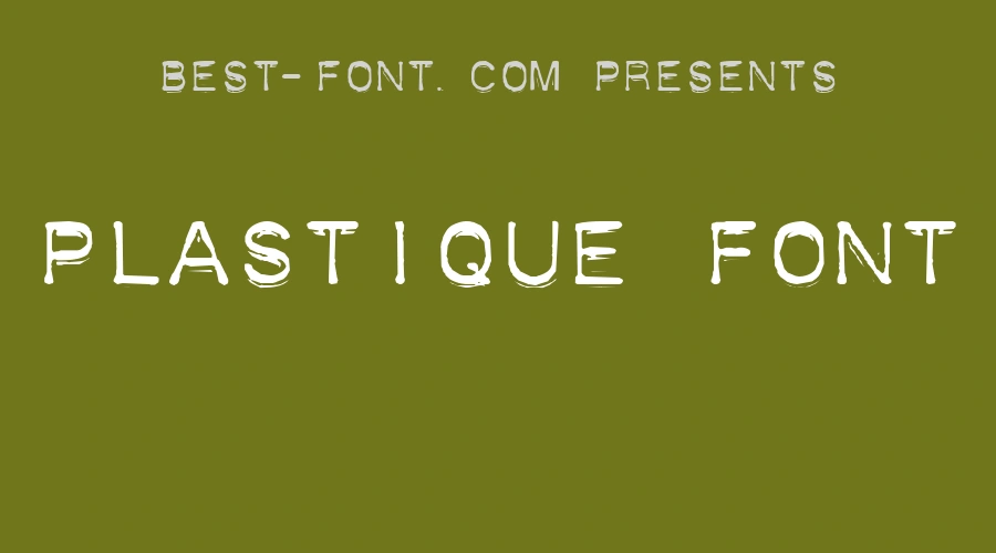 Plastique Font