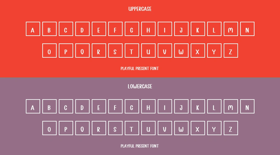 Playful Present Font Preview