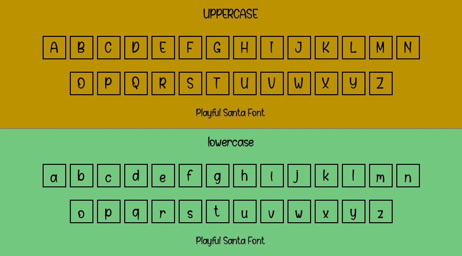 Playful Santa Font Preview