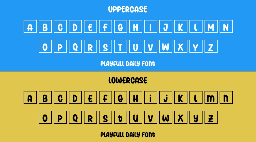 Playfull Daily Font Preview
