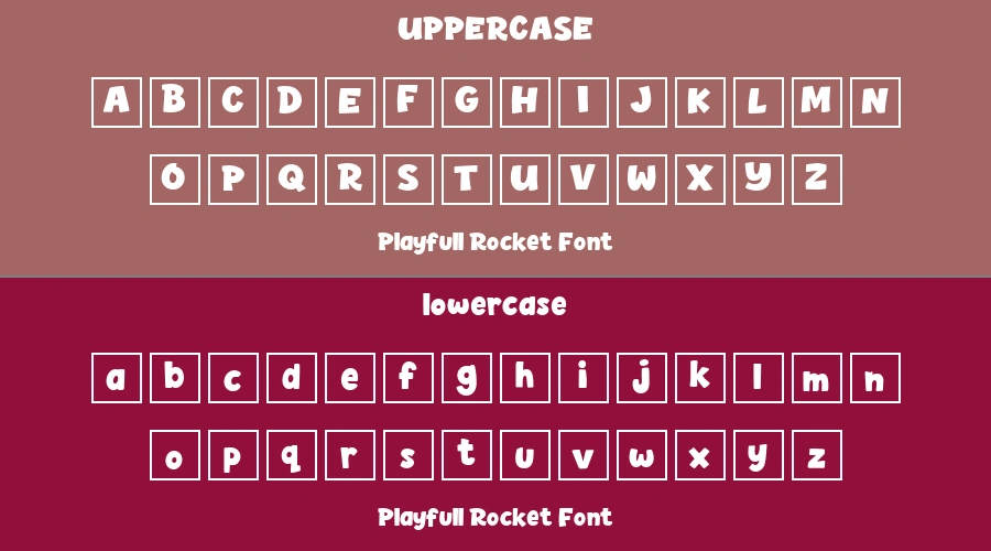 Playfull Rocket Font Preview