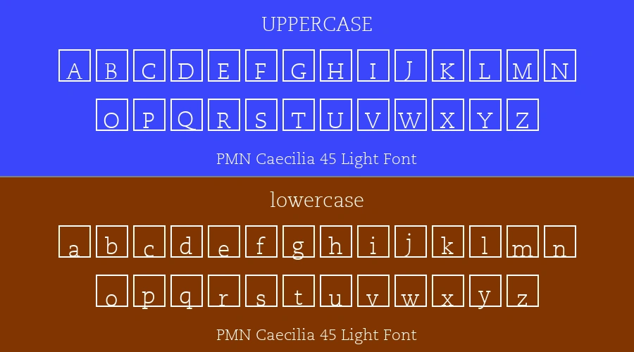PMN Caecilia 45 Light Font Preview