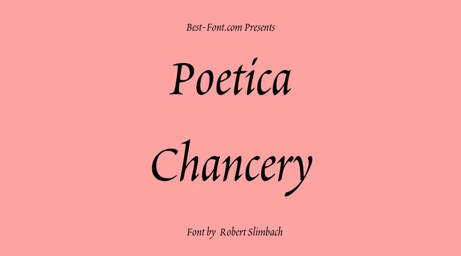 Poetica Chancery Font